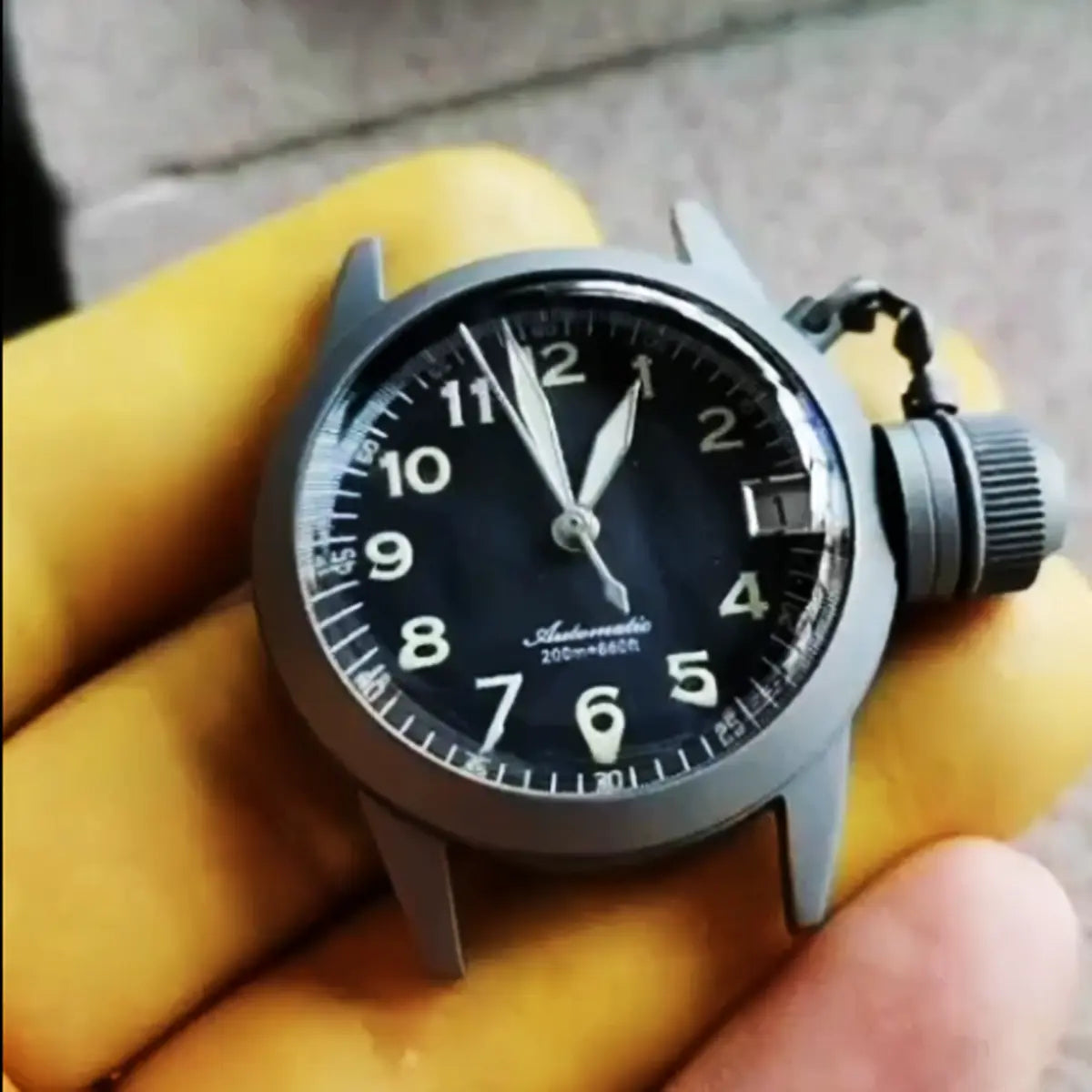 Automatic mechanical Bronze/Stainless Steel watch sidaxin