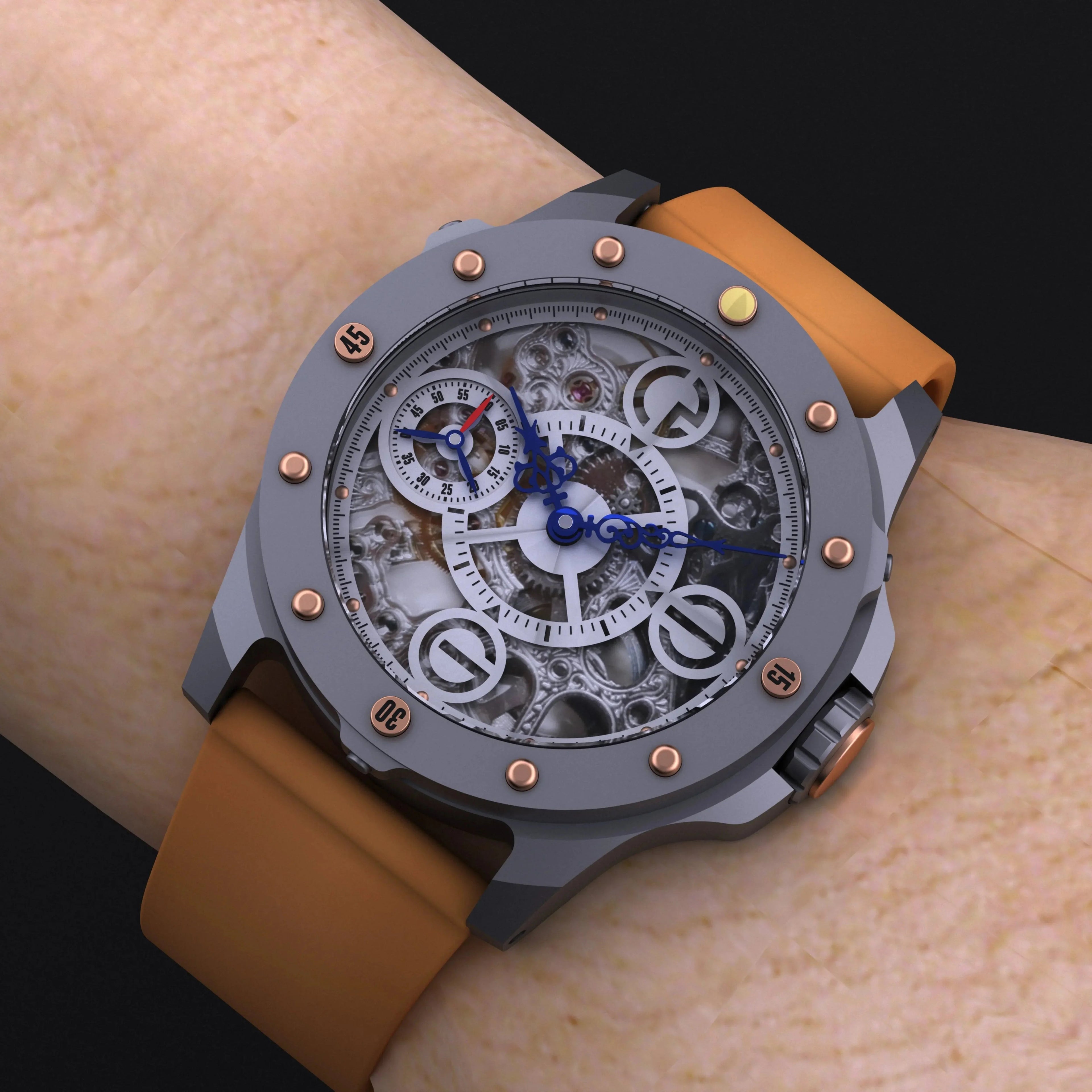Automatic mechanical bronze/ Titanium diving watch sidaxin