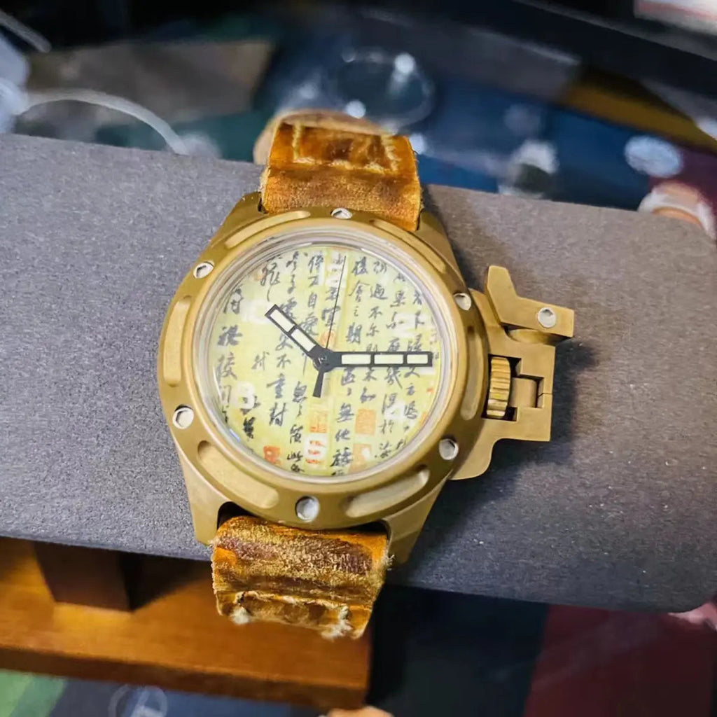 Automatic mechanical bronze/ Titanium/stainless steel diving watch sidaxin