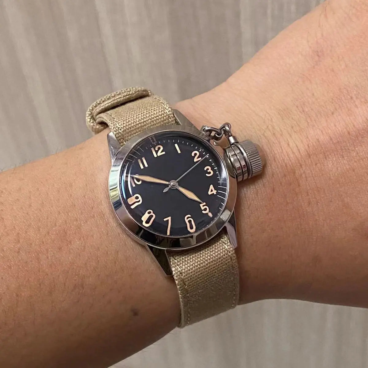 Automatic mechanical Bronze/Stainless Steel watch sidaxin