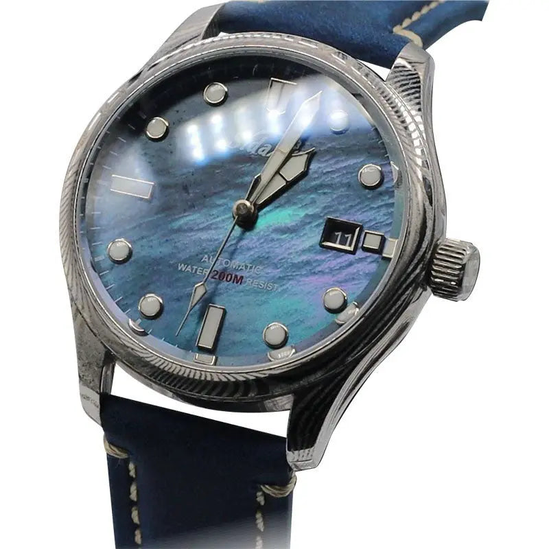 Automatic mechanical Damascus watch sidaxin