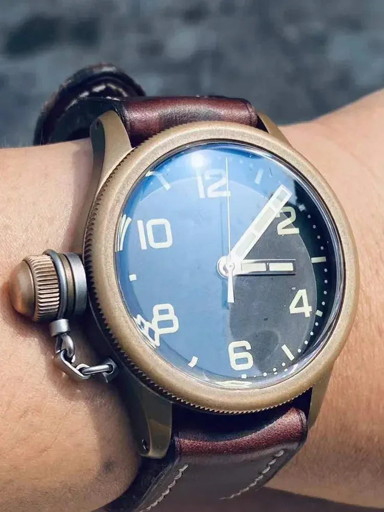 Automatic mechanical bronze/ stainless steel（All-optical&amp;Antique black） watch sidaxin