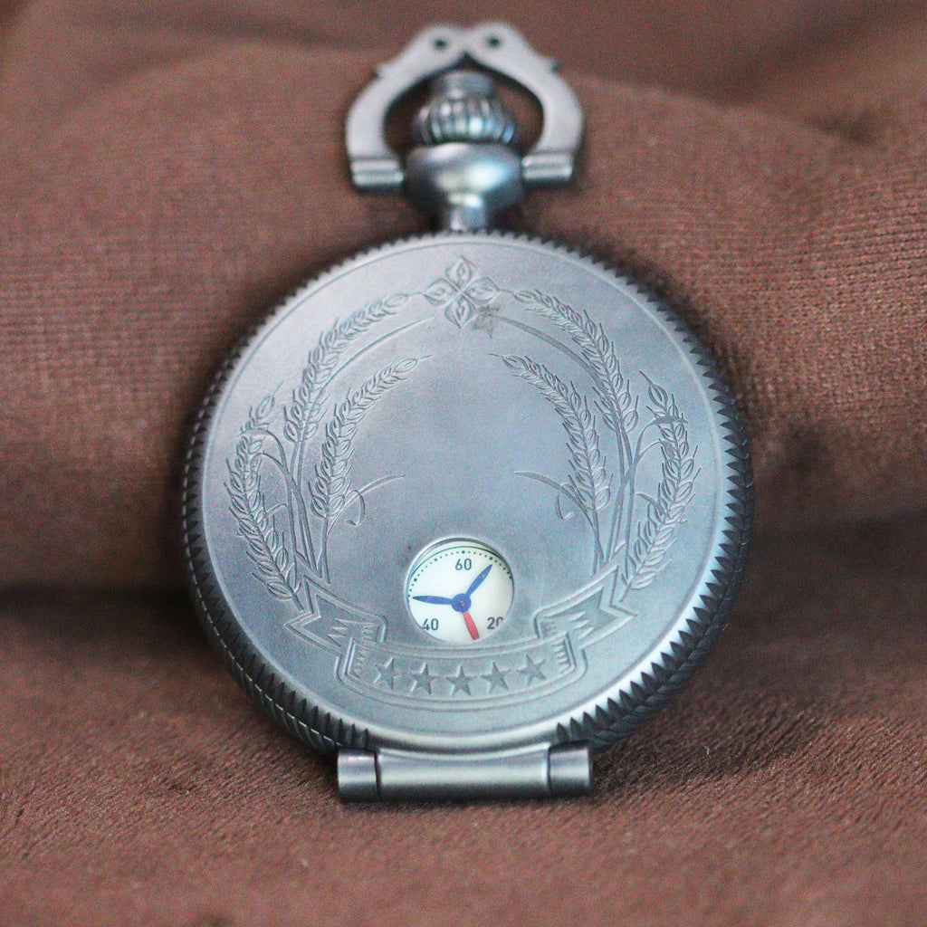 Waterproof mechanical bronze/sandblasted steel pocket watch sidaxin