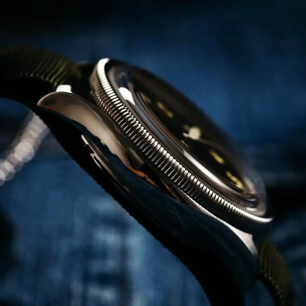 Automatic Bronze/Stainless Steel Retro military watch sidaxin