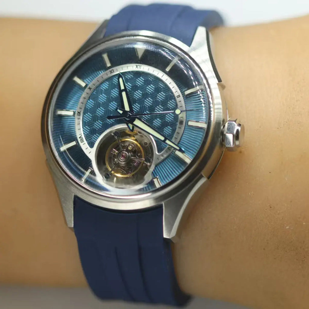 Automatic coaxial tourbillonarched stainless steel watch sidaxin