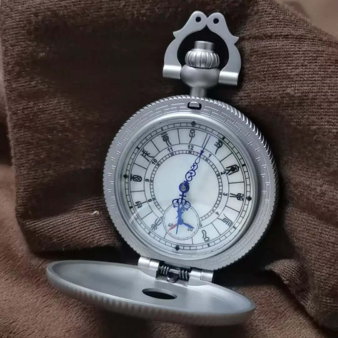 Waterproof mechanical bronze/sandblasted steel pocket watch sidaxin