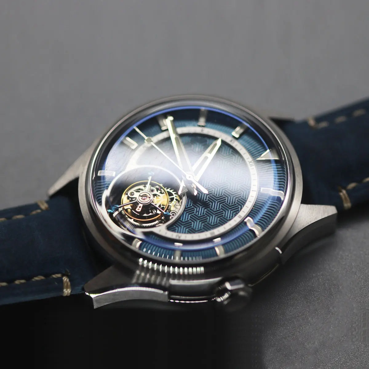 Automatic coaxial tourbillonarched stainless steel watch sidaxin