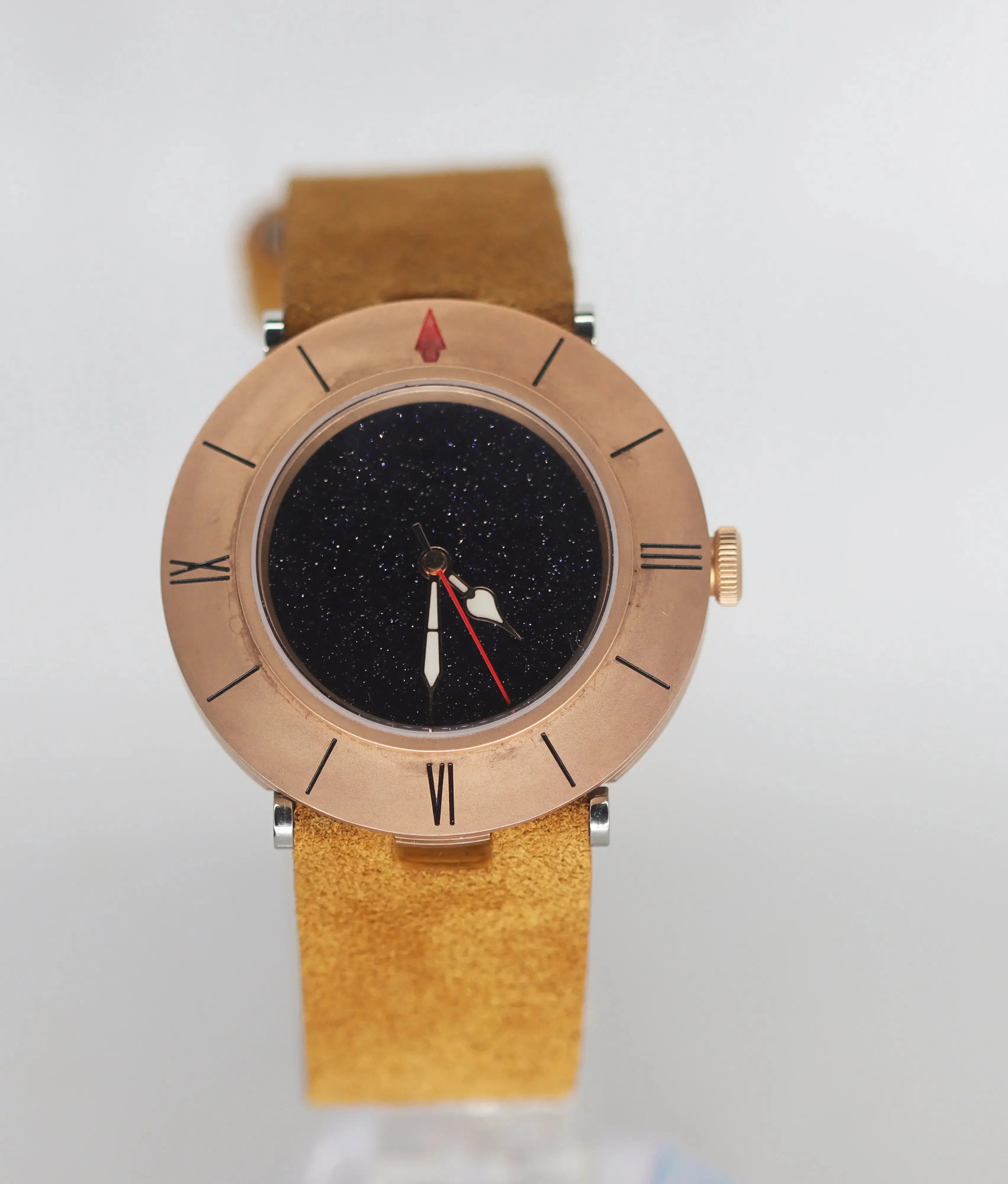 Automatic mechanical bronze/ stainless steel ultra-thin watch sidaxin