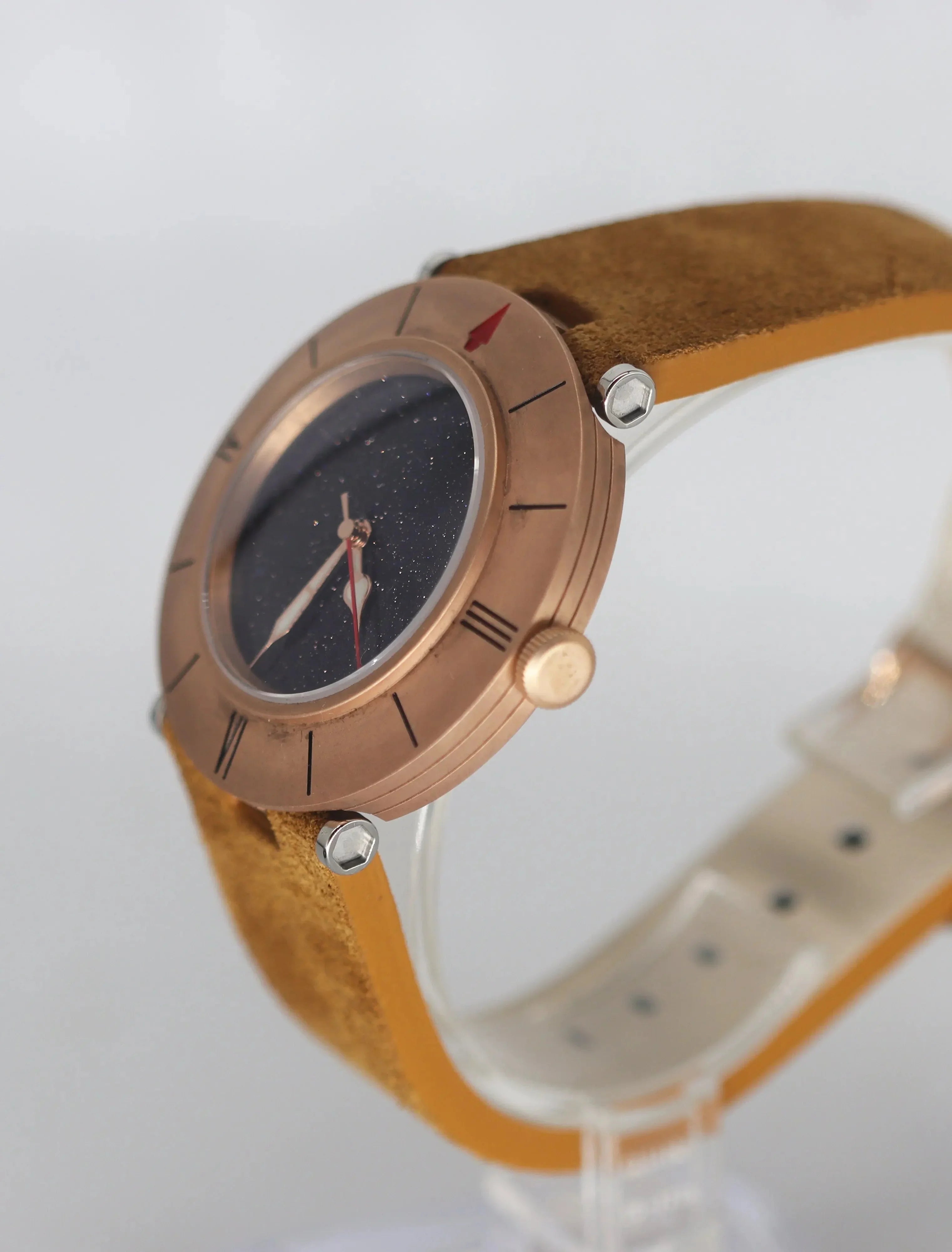 Automatic mechanical bronze/ stainless steel ultra-thin watch sidaxin