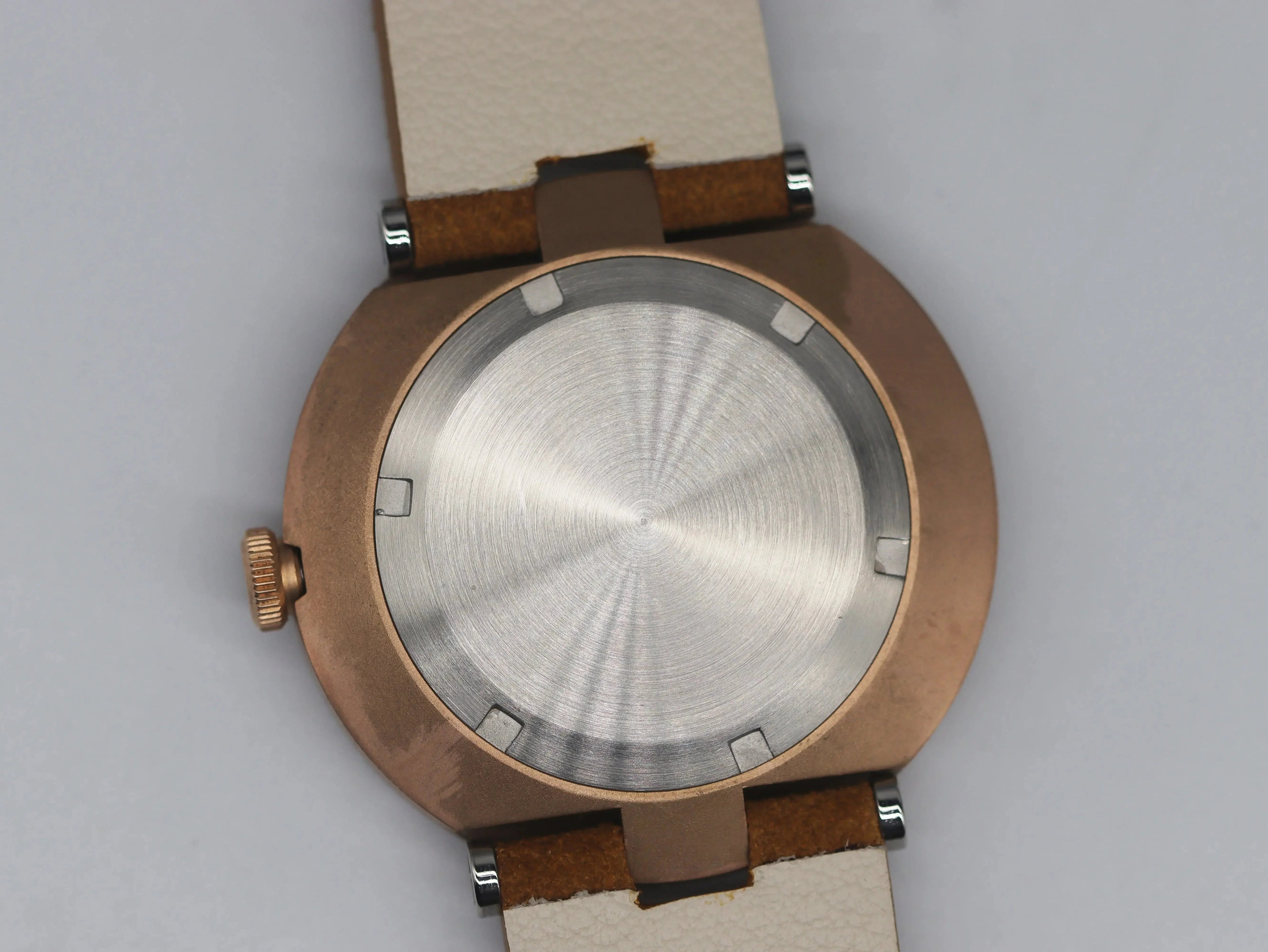 Automatic mechanical bronze/ stainless steel ultra-thin watch sidaxin