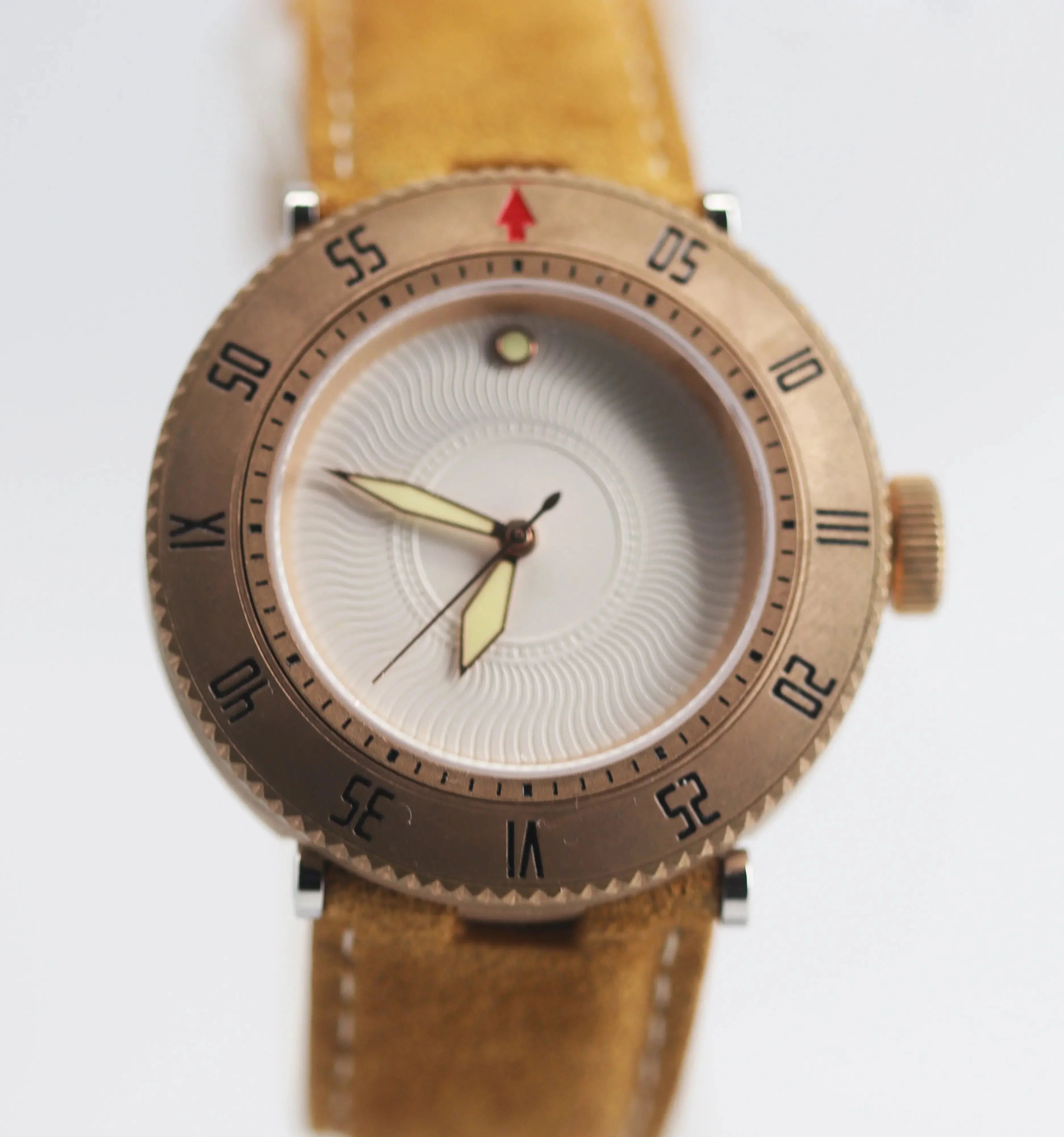 Automatic mechanical bronze/ stainless steel ultra-thin watch sidaxin