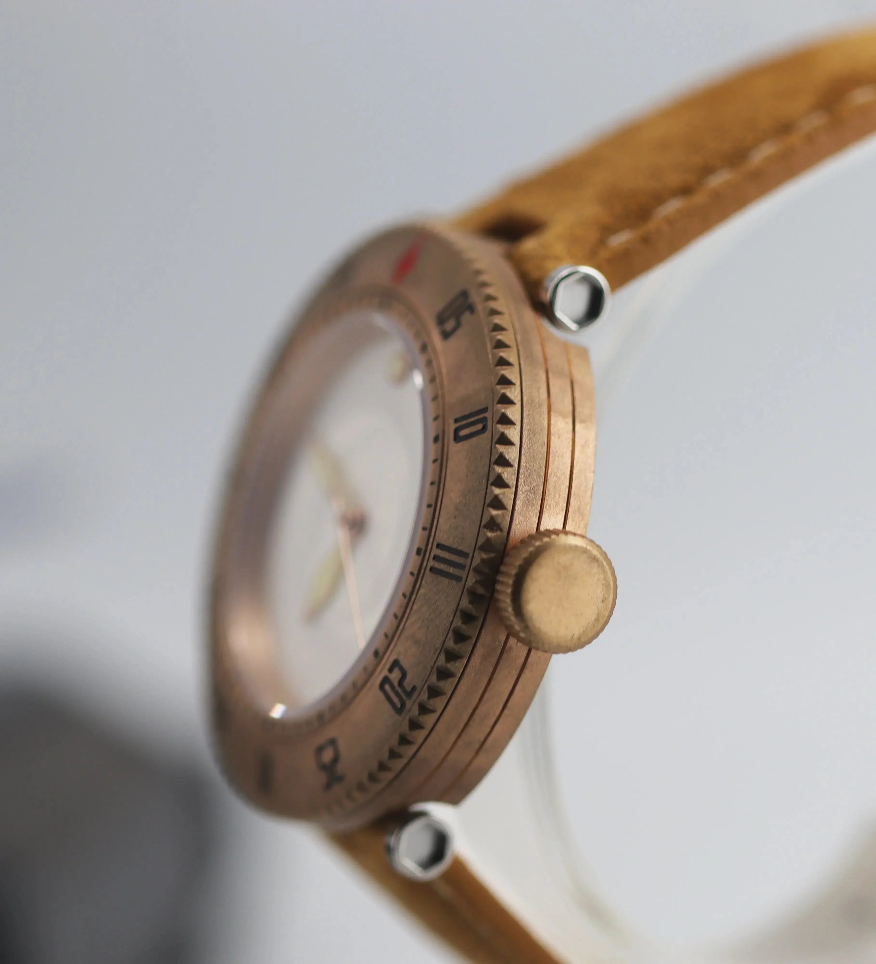 Automatic mechanical bronze/ stainless steel ultra-thin watch sidaxin