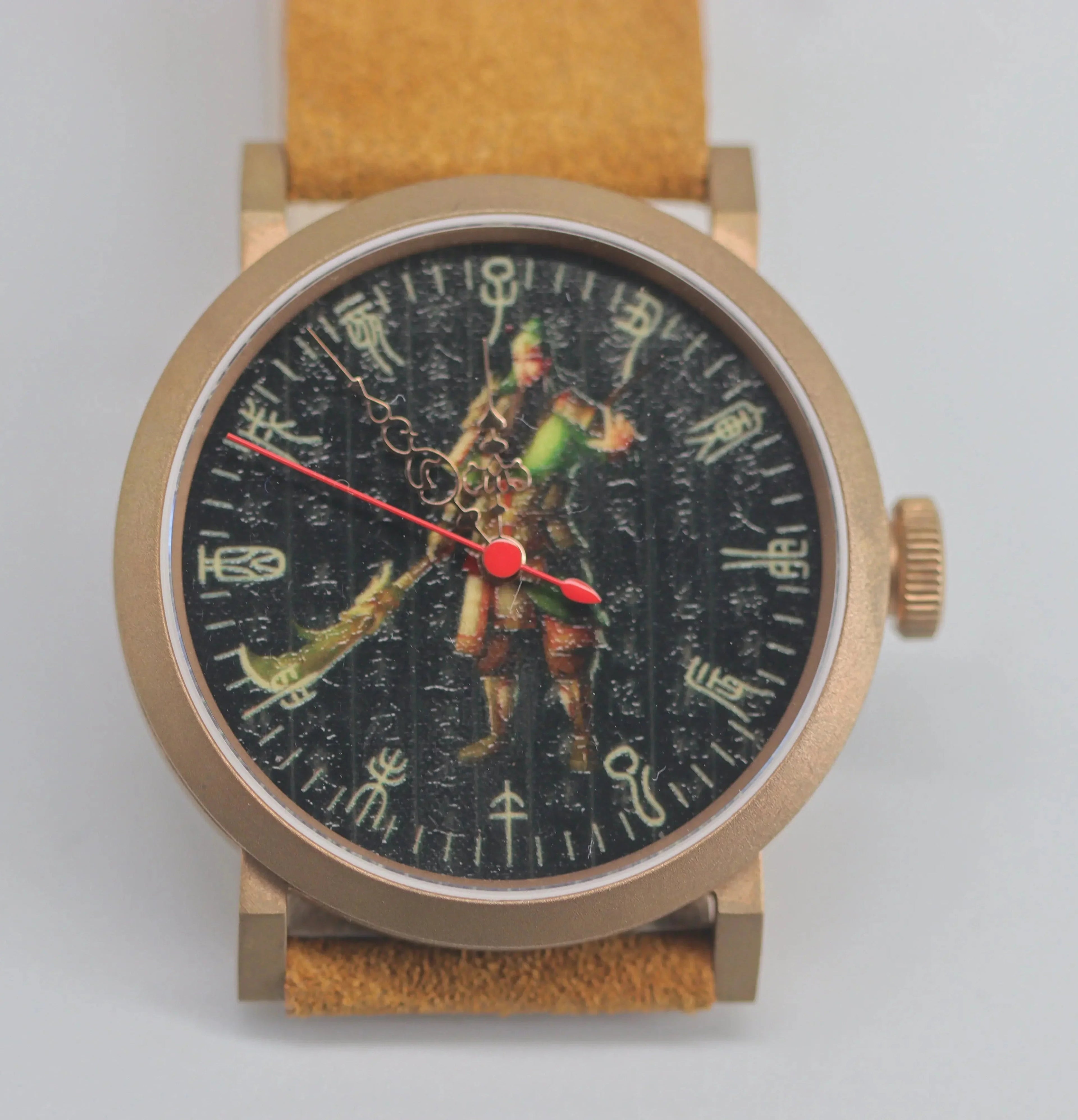 Automatic mechanical bronze/ stainless steel ultra-thin watch sidaxin