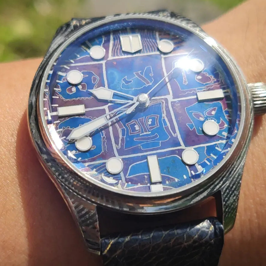 Automatic mechanical Damascus watch sidaxin