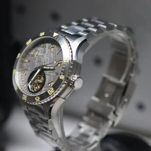 Automatic coaxial tourbillonarched stainless steel watch sidaxin