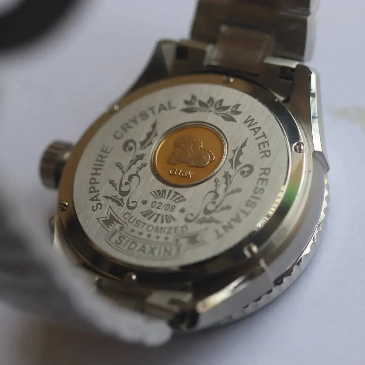Automatic coaxial tourbillonarched stainless steel watch sidaxin
