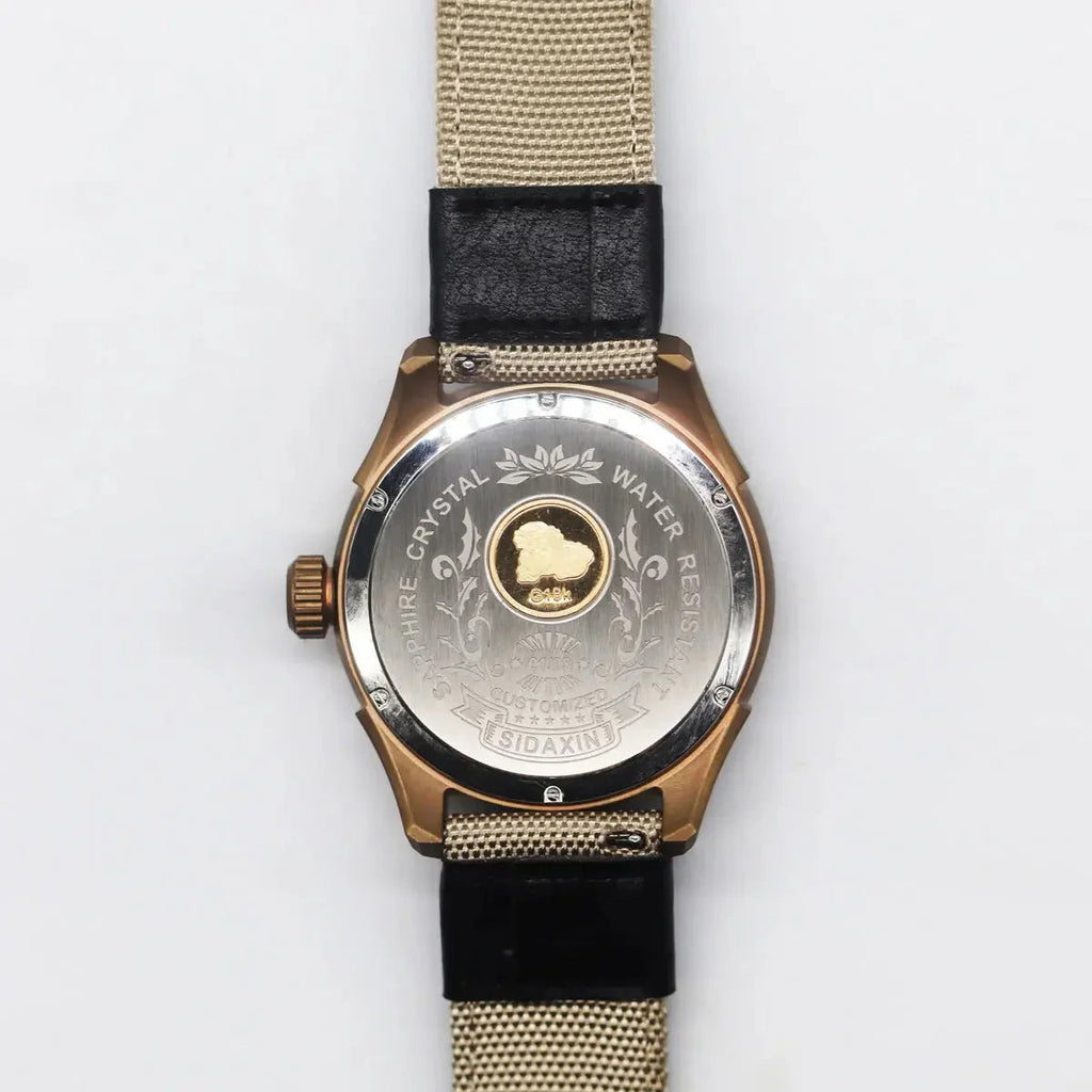 Automatic coaxial tourbillonarched bronze watch sidaxin