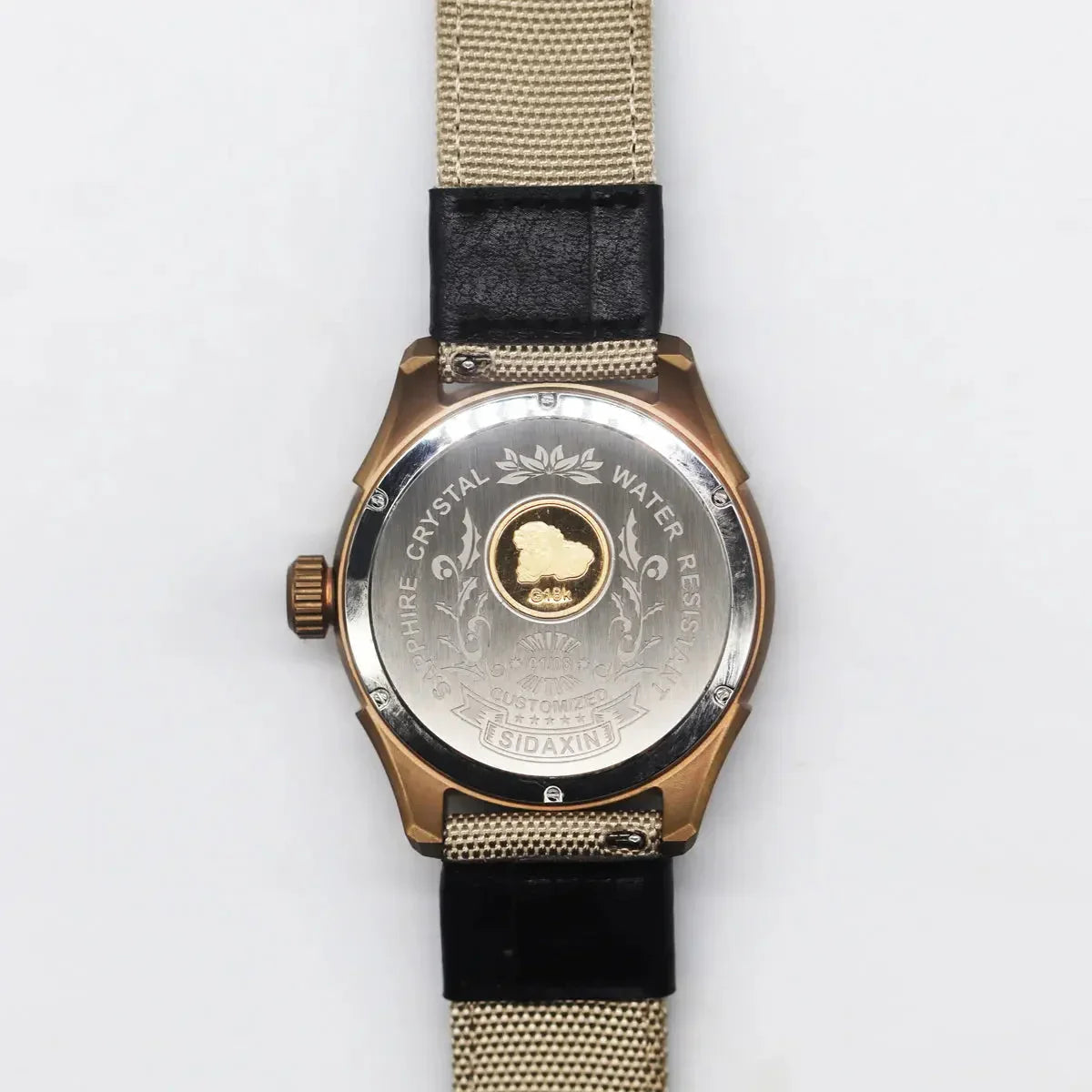 Automatic coaxial tourbillonarched bronze watch sidaxin