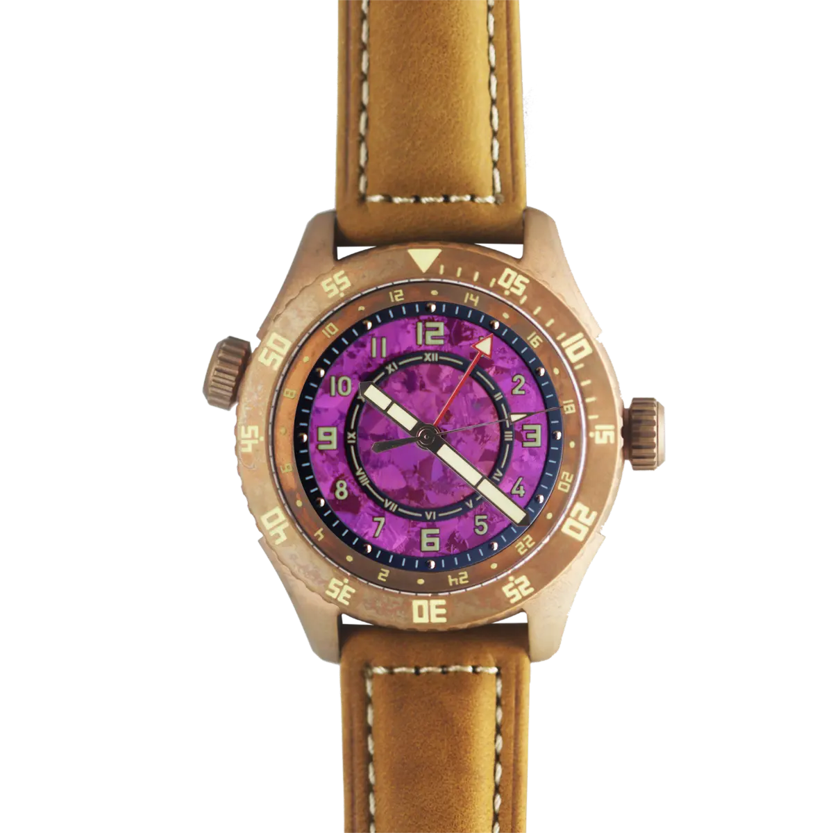 GMT Automatic mechanical stainless steel /bronze diving watch sidaxin