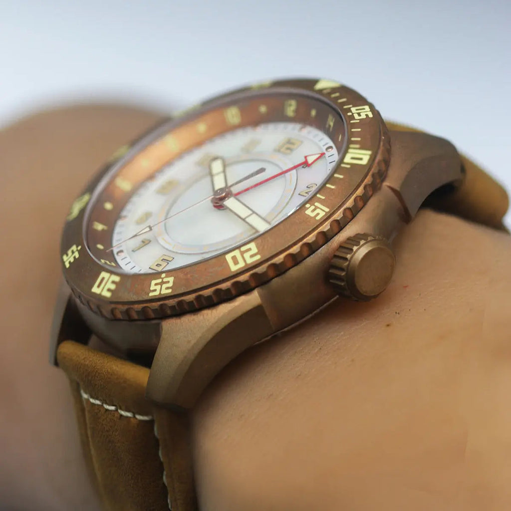 GMT Automatic mechanical stainless steel /bronze diving watch sidaxin