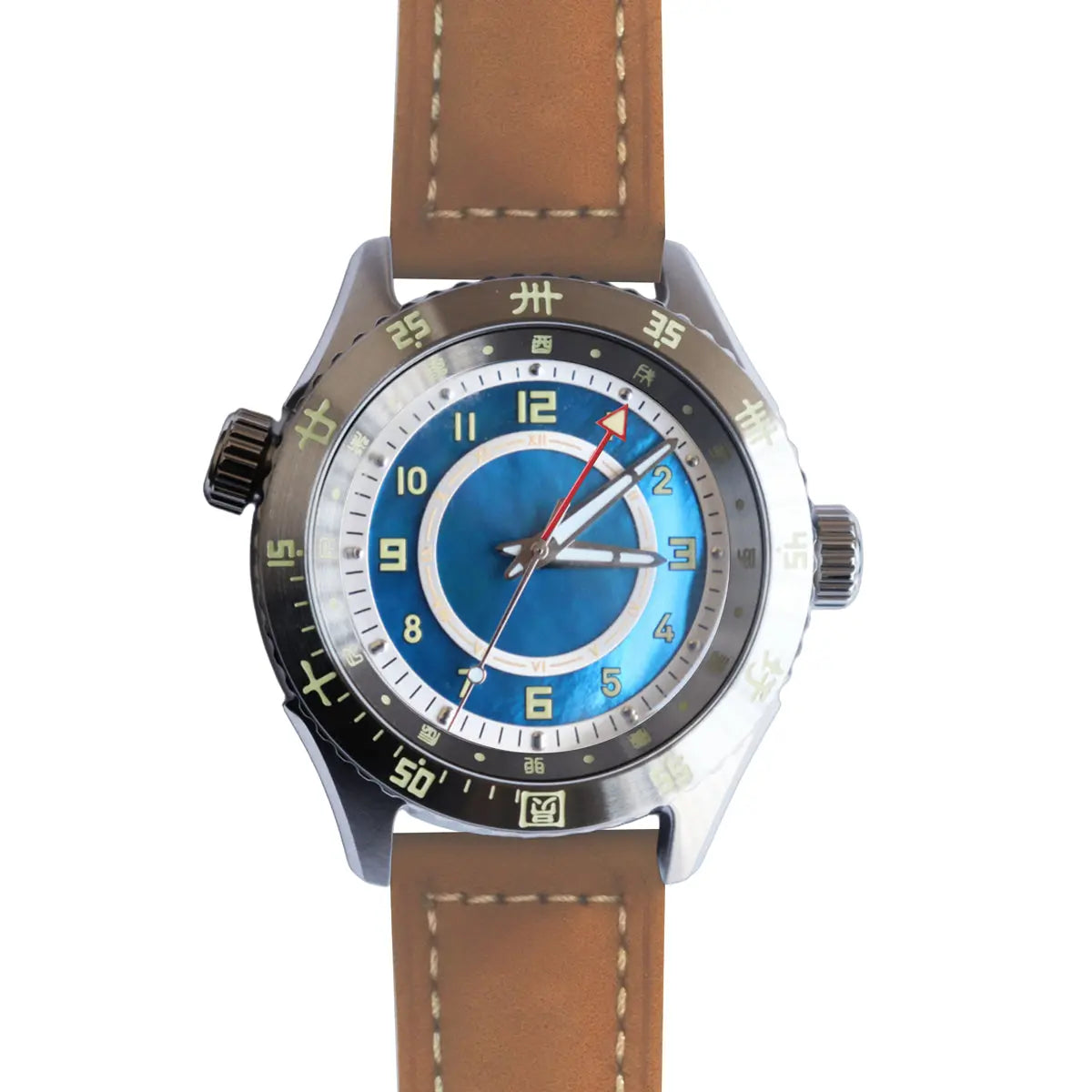 GMT Automatic mechanical stainless steel /bronze diving watch sidaxin