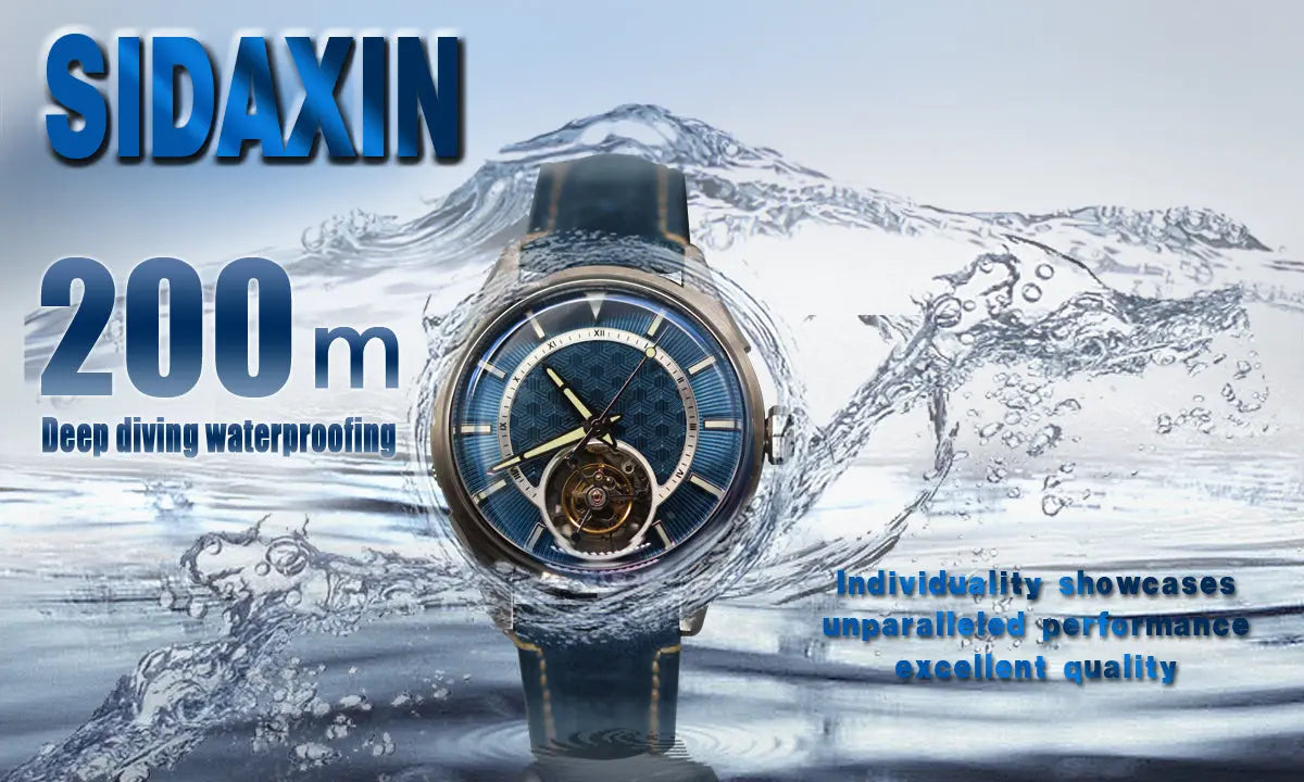 Automatic coaxial tourbillonarched stainless steel watch sidaxin