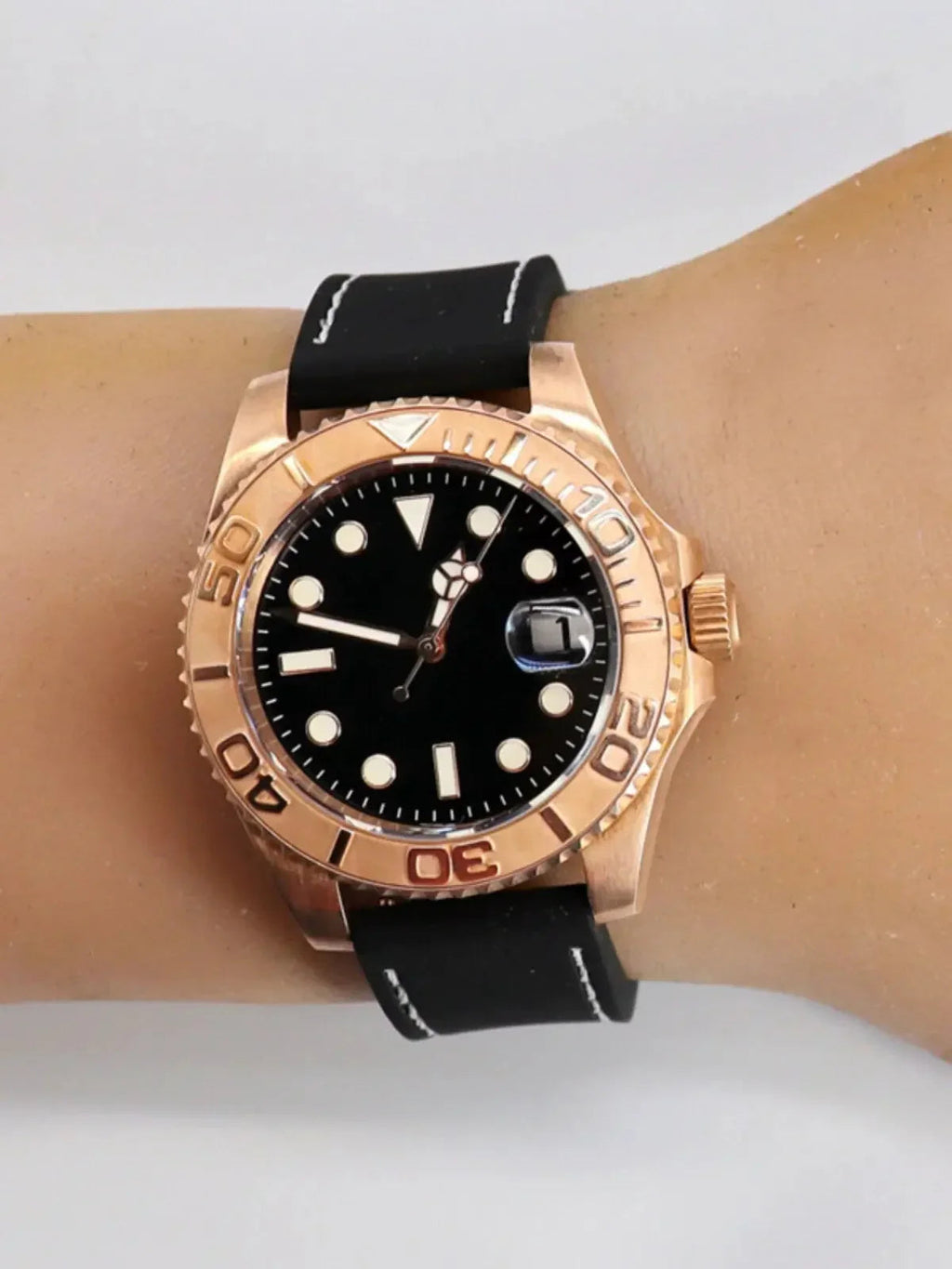 Automatic mechanical bronze watch sidaxin