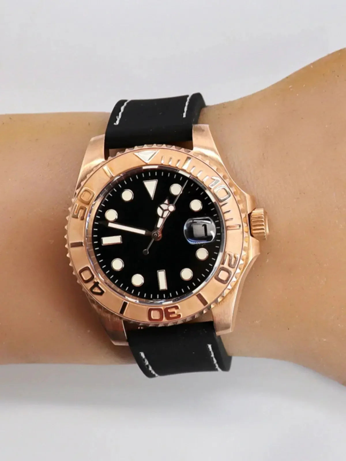 Automatic mechanical bronze watch sidaxin
