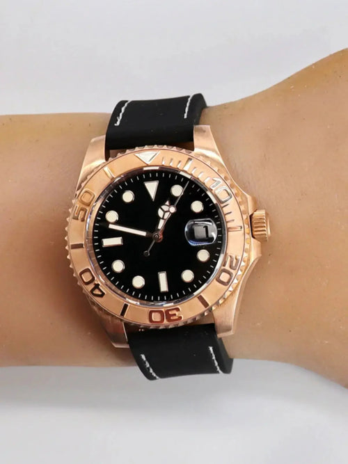 Automatic mechanical bronze watch sidaxin