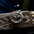 Automatic mechanical Bronze/Stainless Steel watch sidaxin