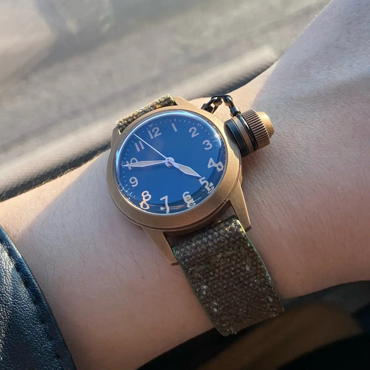 Automatic mechanical Bronze/Stainless Steel watch sidaxin